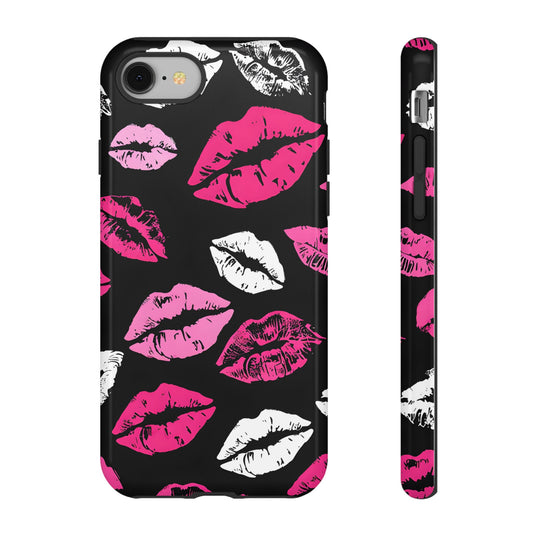 Lips Print iPhone Case - Stylish Tough Phone Cover
