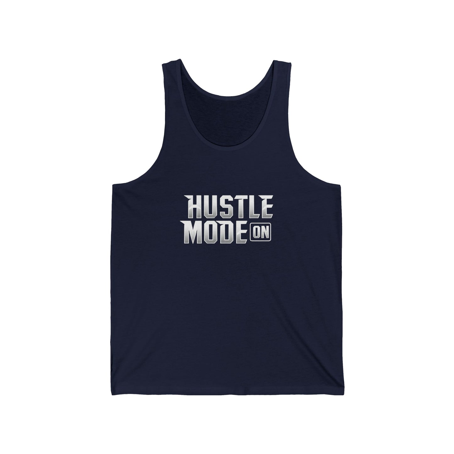 Hustle Mode On Unisex Jersey Tank - Motivational Workout Shirt