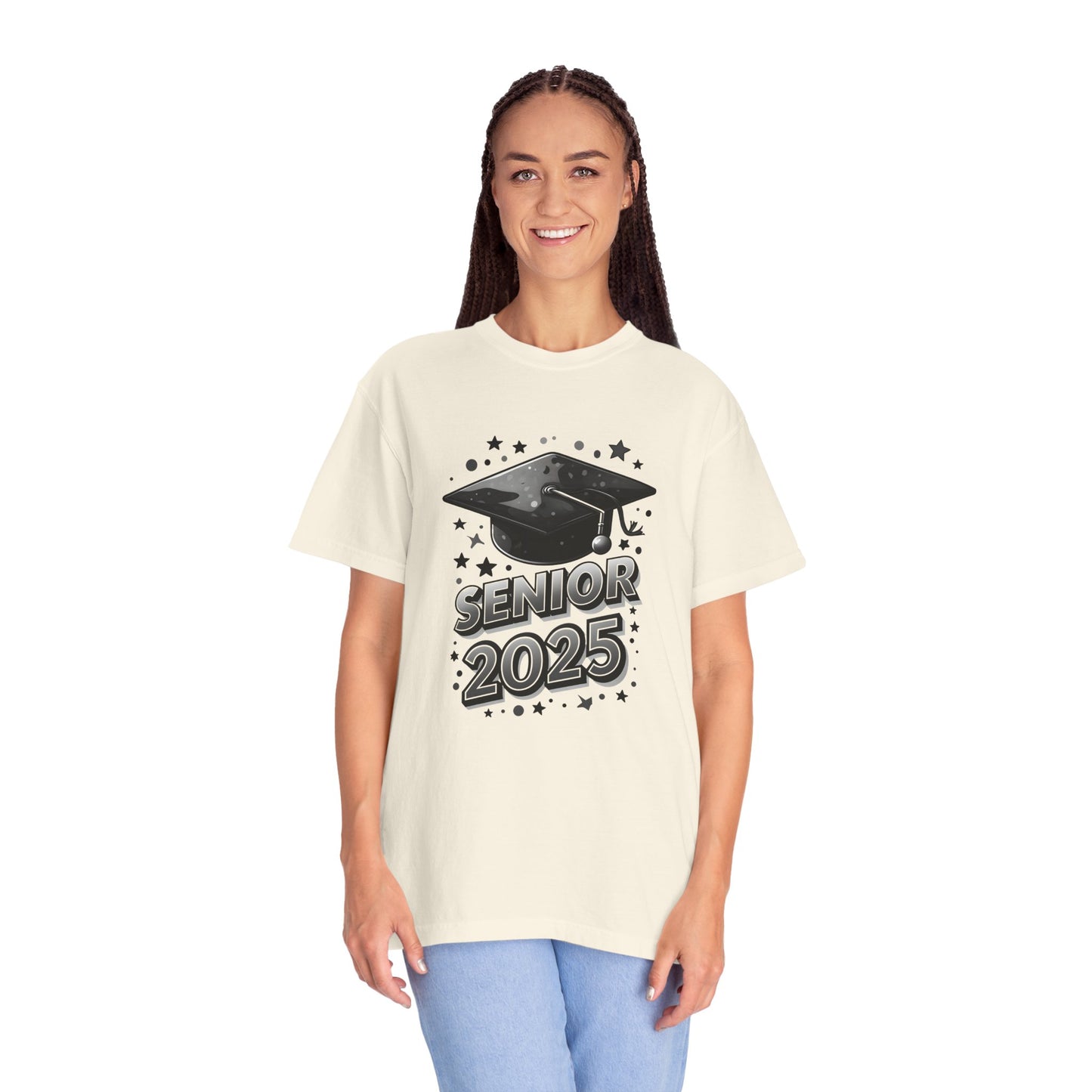 Senior 2025 Unisex Garment-Dyed T-Shirt - Graduation Celebration Tee