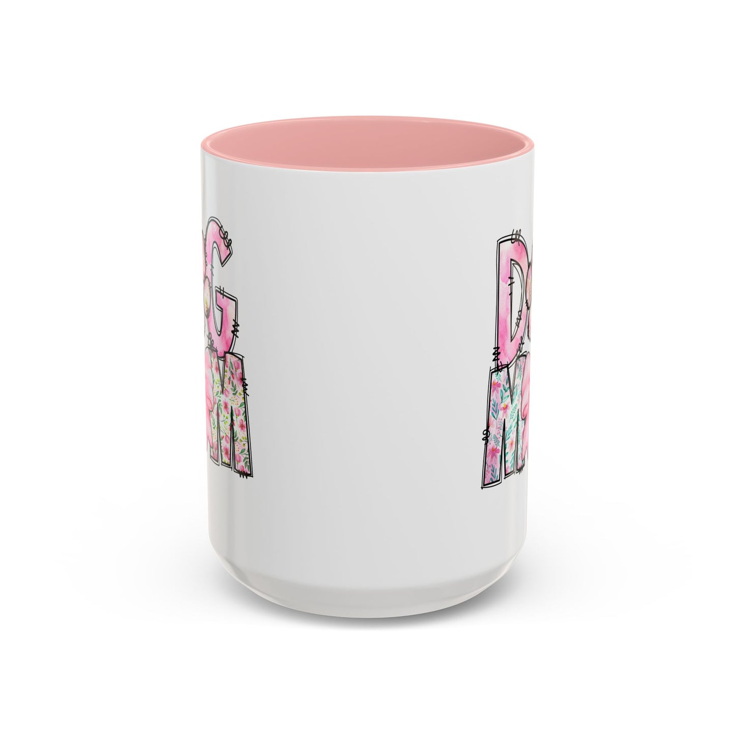Dog Mom Accent 15oz Coffee Mug - Perfect Gift for Pet Lovers