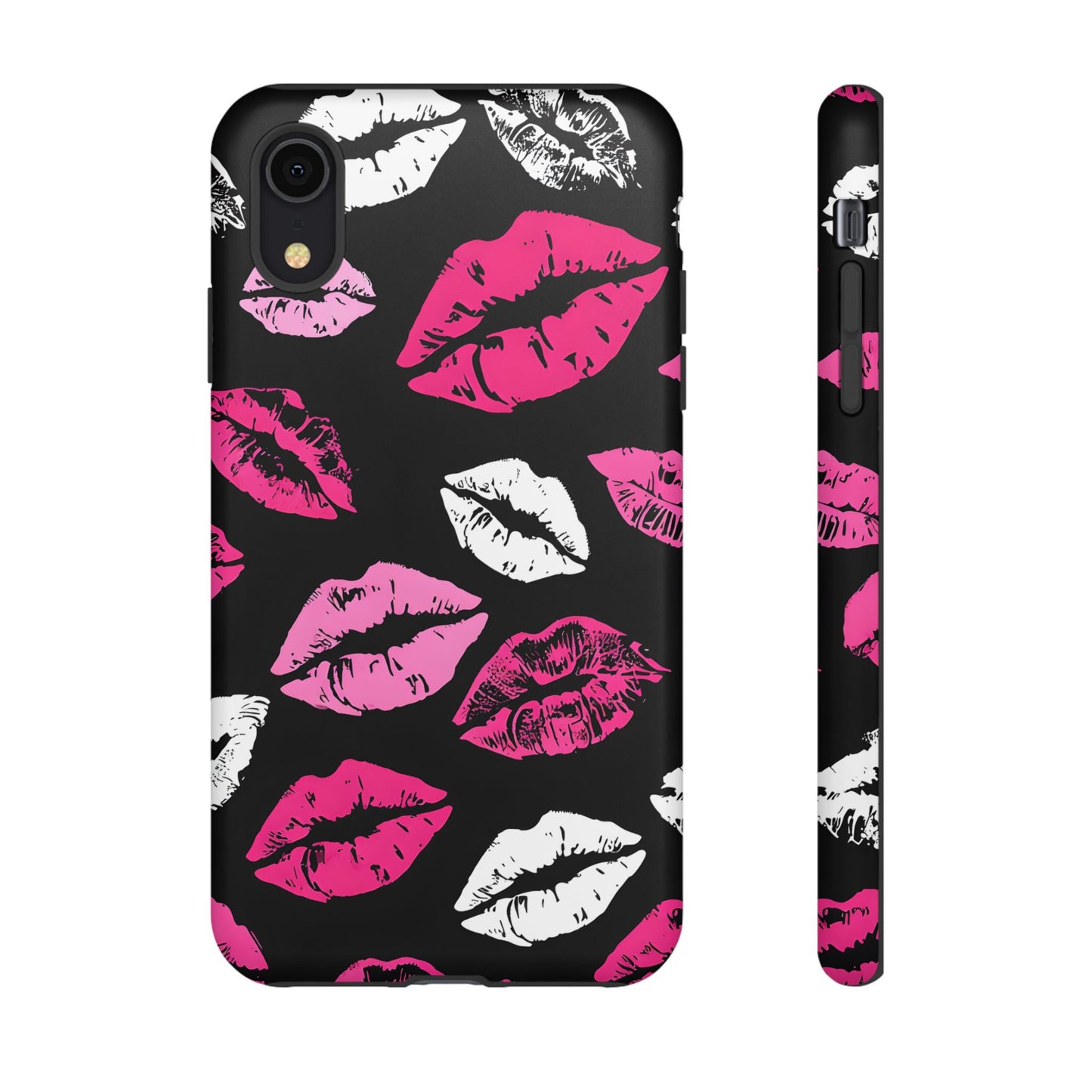 Lips Print iPhone Case - Stylish Tough Phone Cover