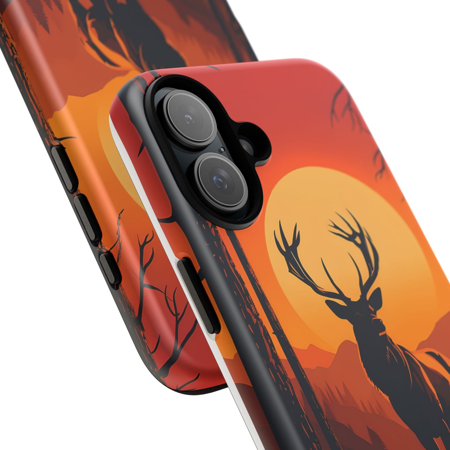 Wildlife Phone Case - Stag and Sunset Design for Nature Lovers