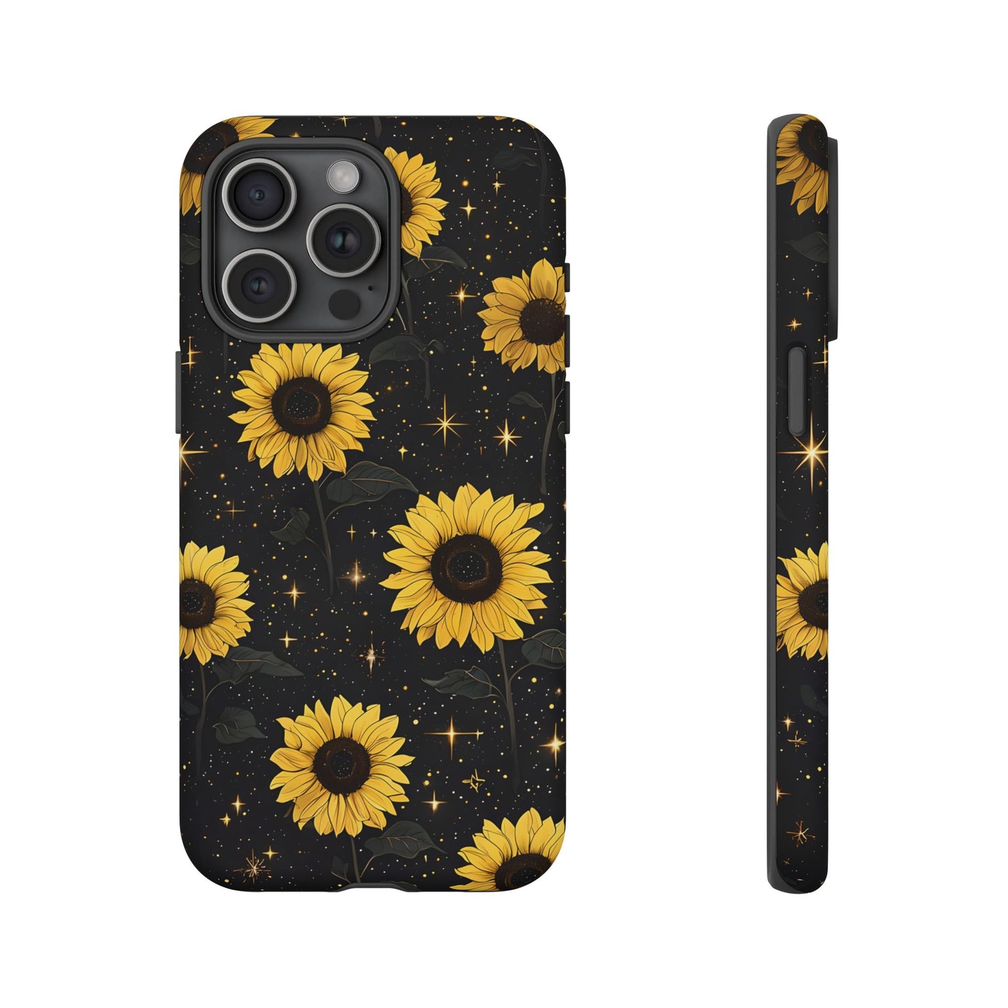 Sunflower Galaxy Tough Case - Durable Phone Cover with Floral Design