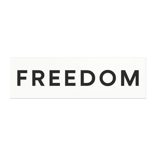 Freedom Car Magnet | Inspirational Vehicle Decal | Road Trip Decor | Car Accessory | Gift for Adventurers