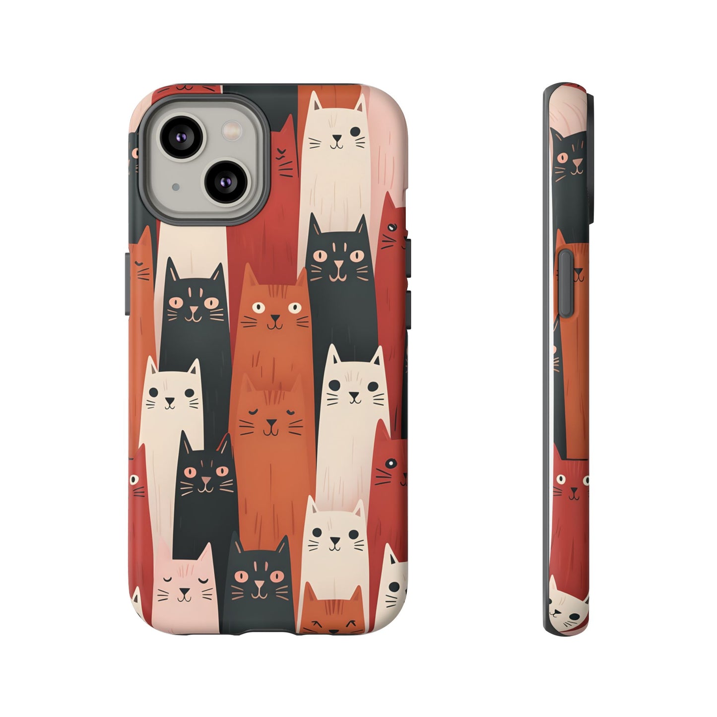 Playful Cat Phone Case - Tough & Stylish Purrfect for Cat Lovers
