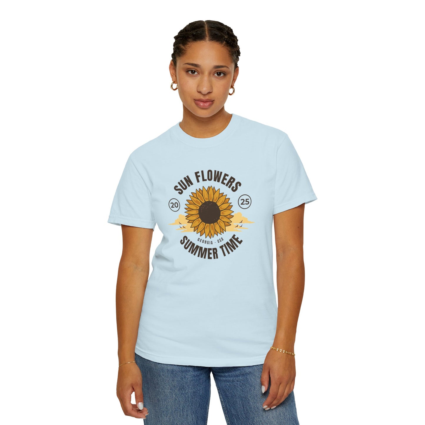 Sunflower Summer Time Unisex T-Shirt PERSONALIZED