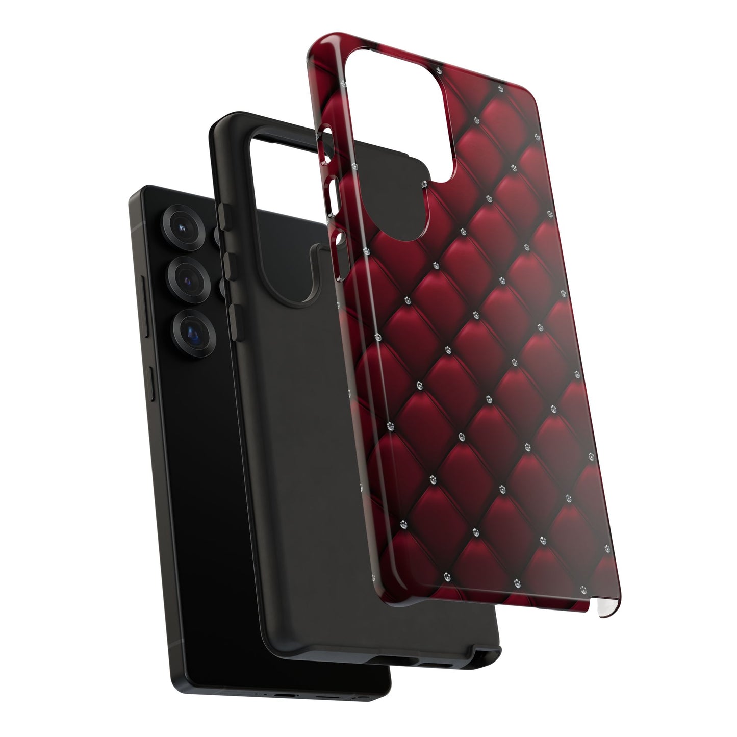 Luxurious Red Leather Phone Case – Stylish Protection for Your Device