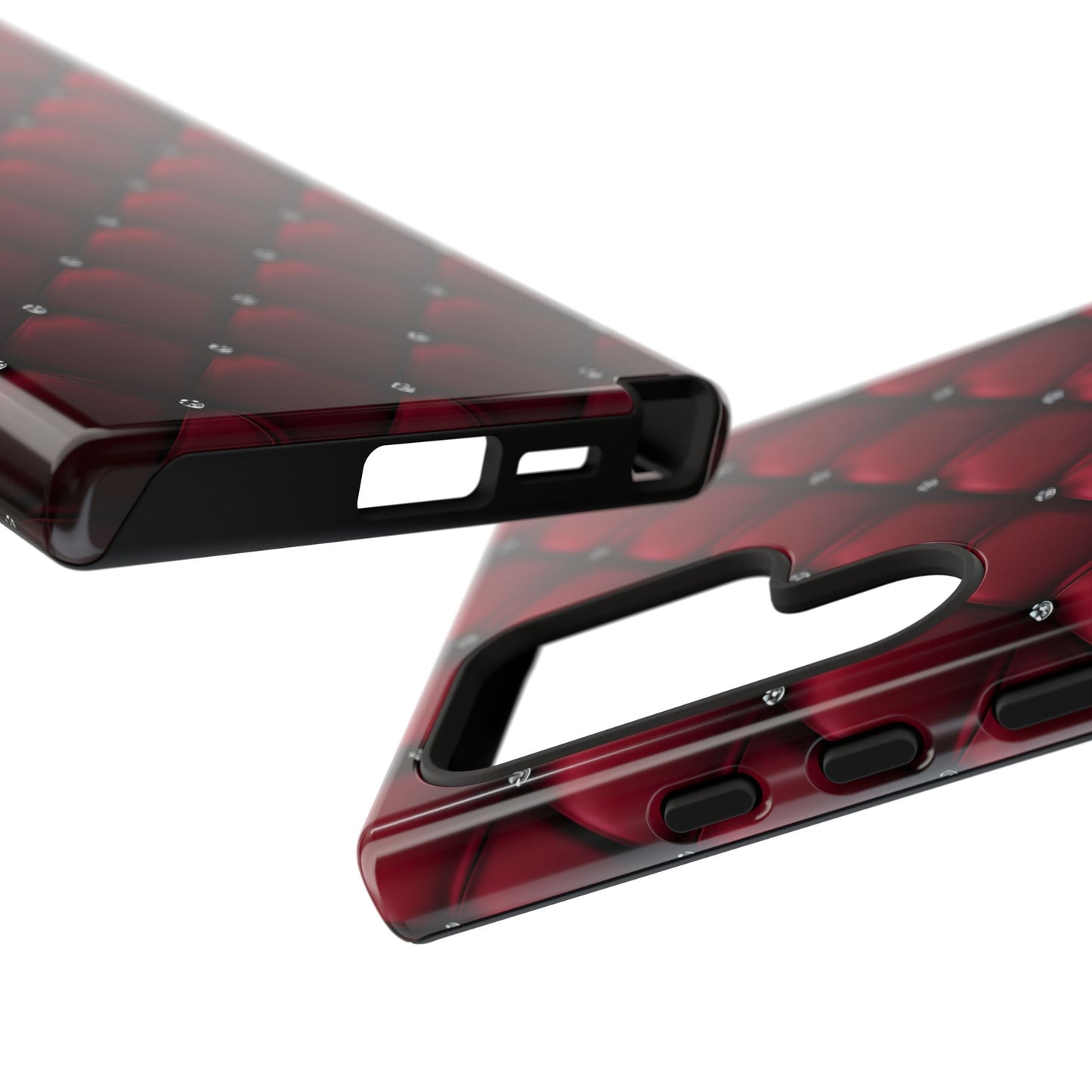 Luxurious Red Leather Phone Case – Stylish Protection for Your Device