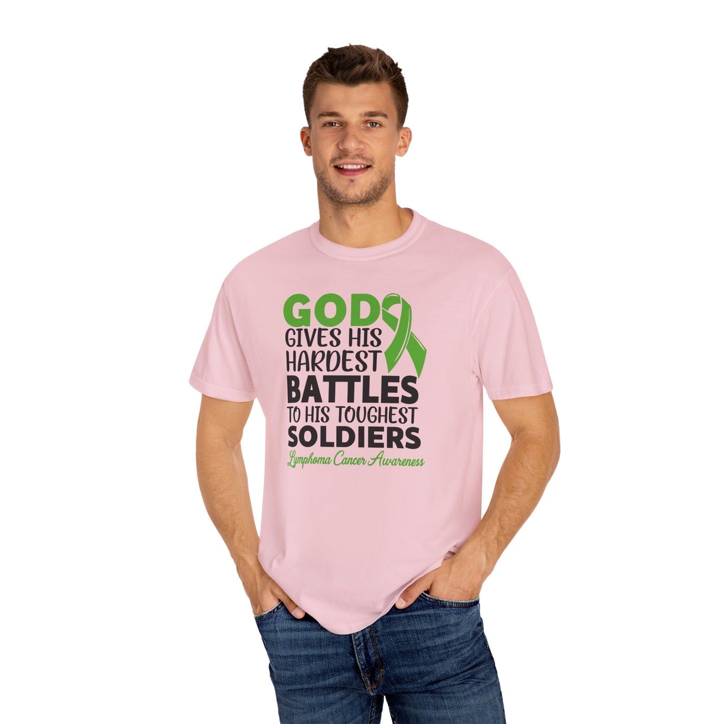 God Gives His Toughest Soldiers T-shirt, Lymphoma Awareness Tee, Unisex Garment-Dyed Shirt, Support Cancer Fighters, Gift for [...]