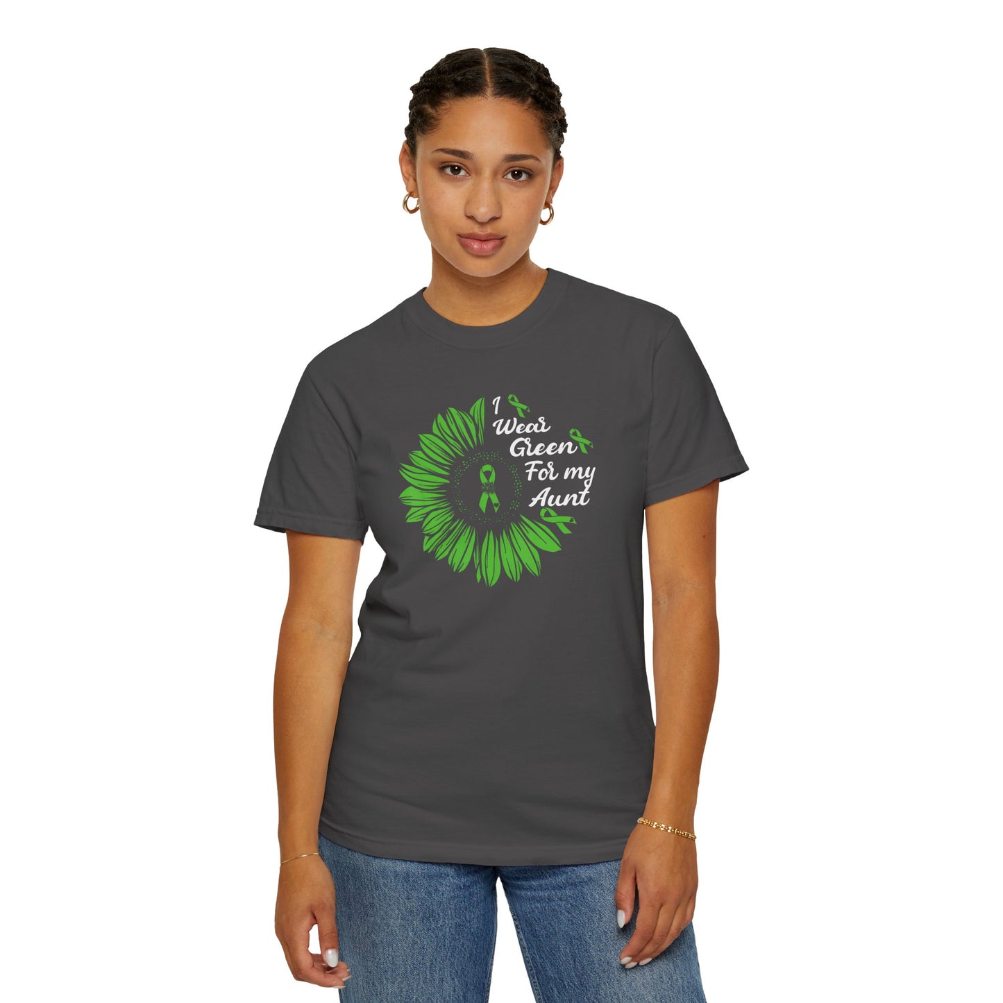 Unisex Garment-Dyed T-shirt for Aunts | I Wore Green For My Aunt | Gifts for Aunts, Family Reunion, Birthday Tee, Unique Aunt Shirt, [...]