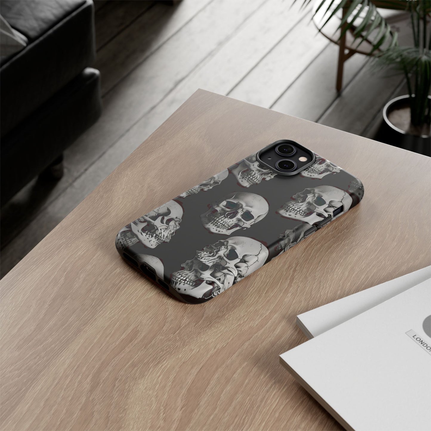 Skull Print Phone Case - Tough Cases for Bold Style