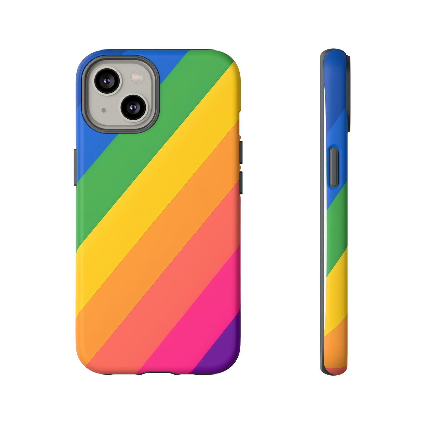 Vibrant Rainbow Phone Case - Tough & Stylish