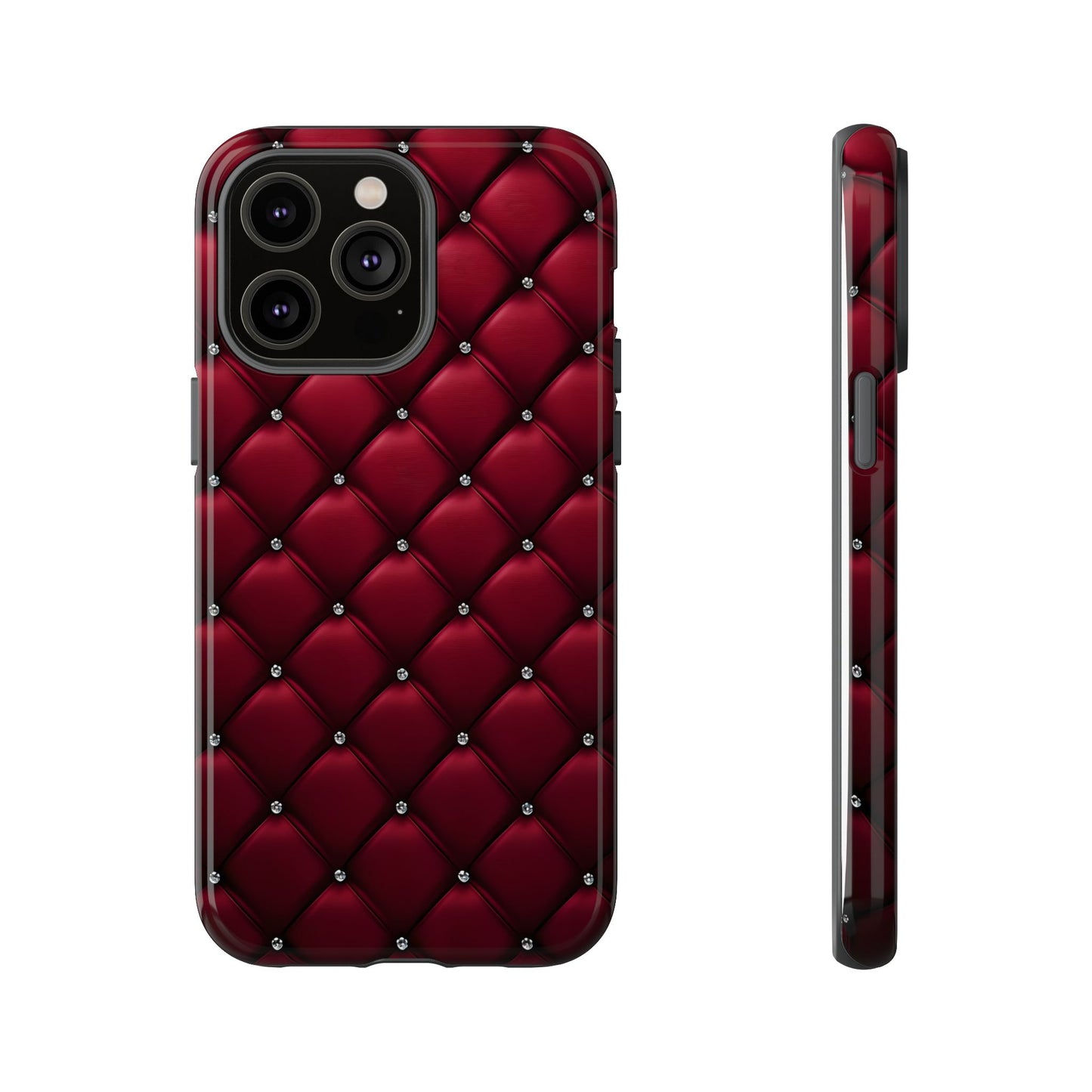 Luxurious Red Leather Phone Case – Stylish Protection for Your Device