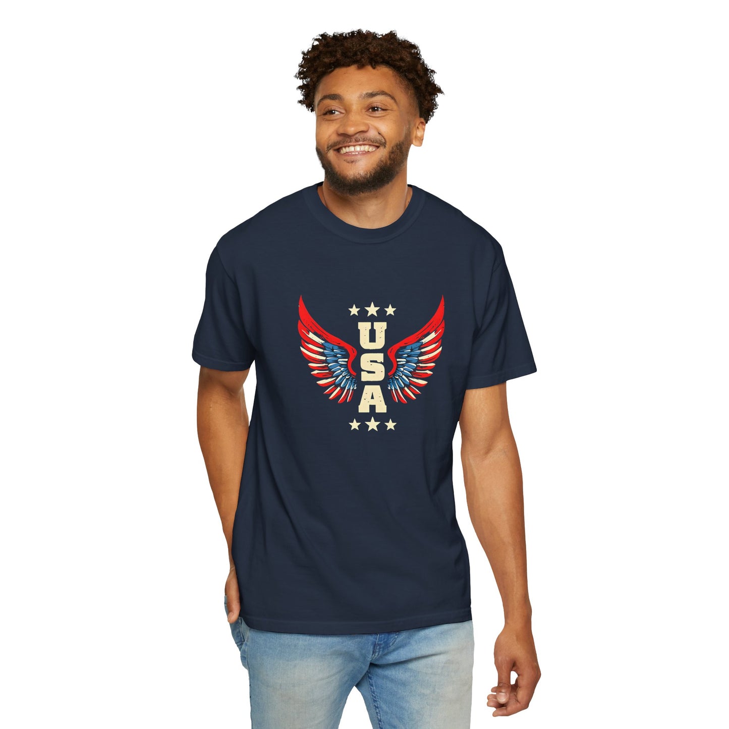 Patriotic Eagle Wings T-Shirt for USA Lovers