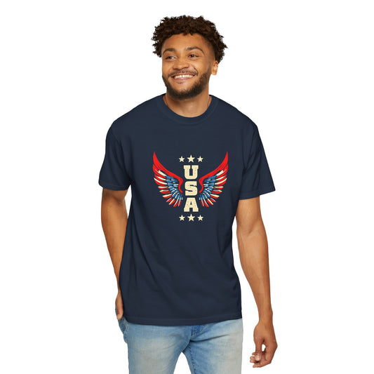 Patriotic Eagle Wings T-Shirt for USA Lovers