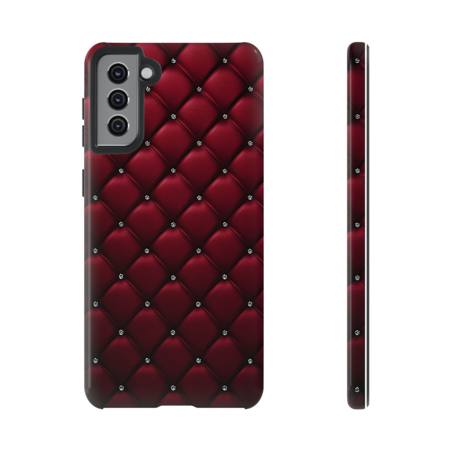 Luxurious Red Leather Phone Case – Stylish Protection for Your Device
