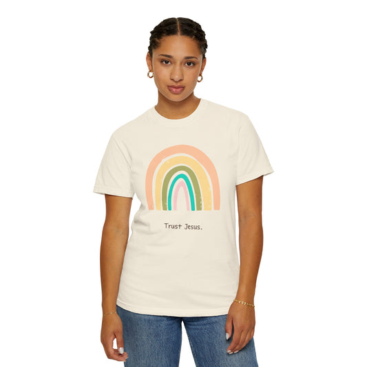 Rainbow Trust Jesus Unisex Garment-Dyed T-Shirt