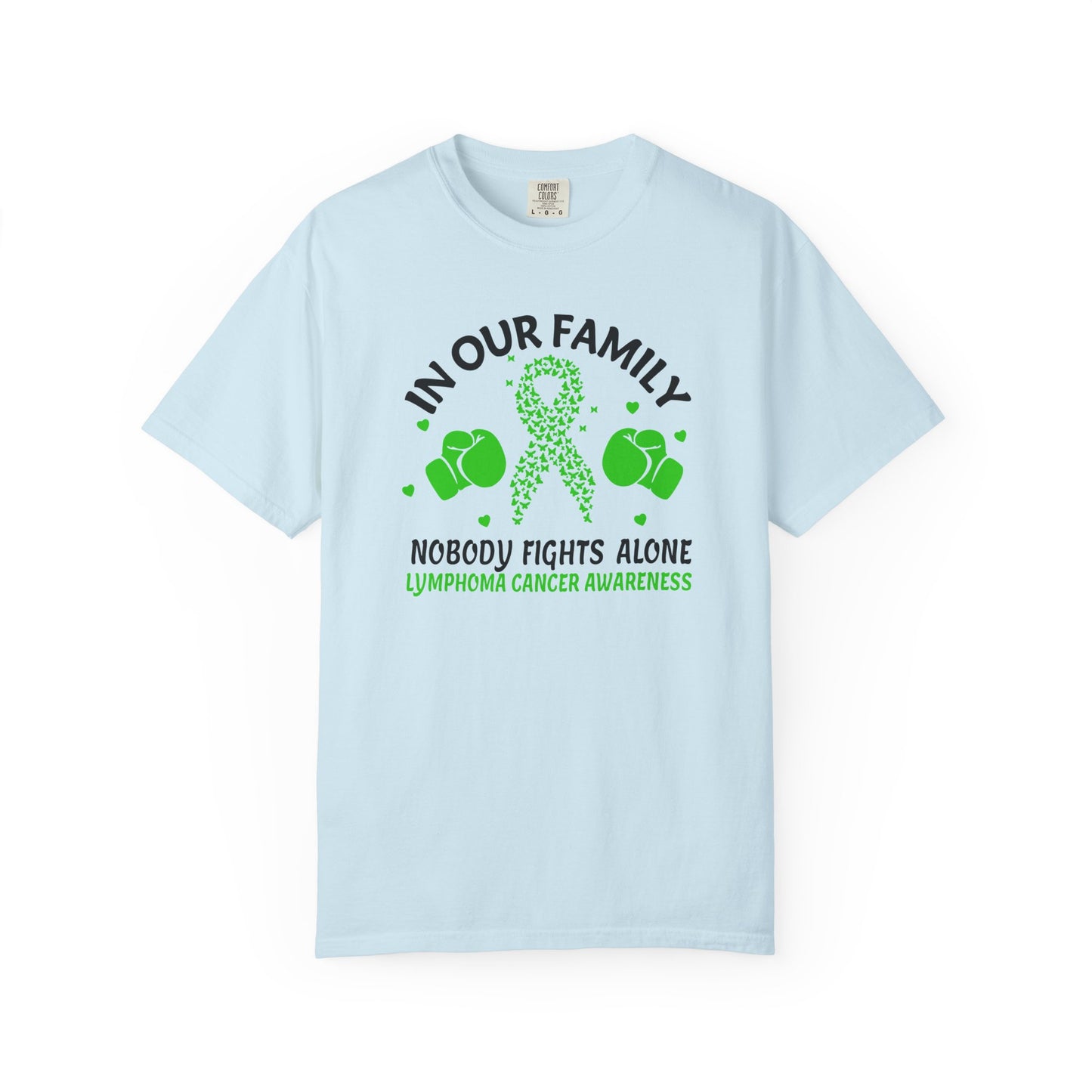 Lymphoma Awareness T-shirt, Family Support Shirt, Cancer Awareness Top, Gift for Fighters, Unisex Casual Tee
