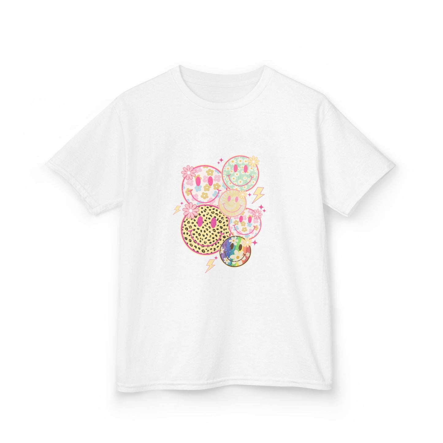 Kids Smiley Face Tee - Fun & Colorful Heavy Cotton™ Shirt