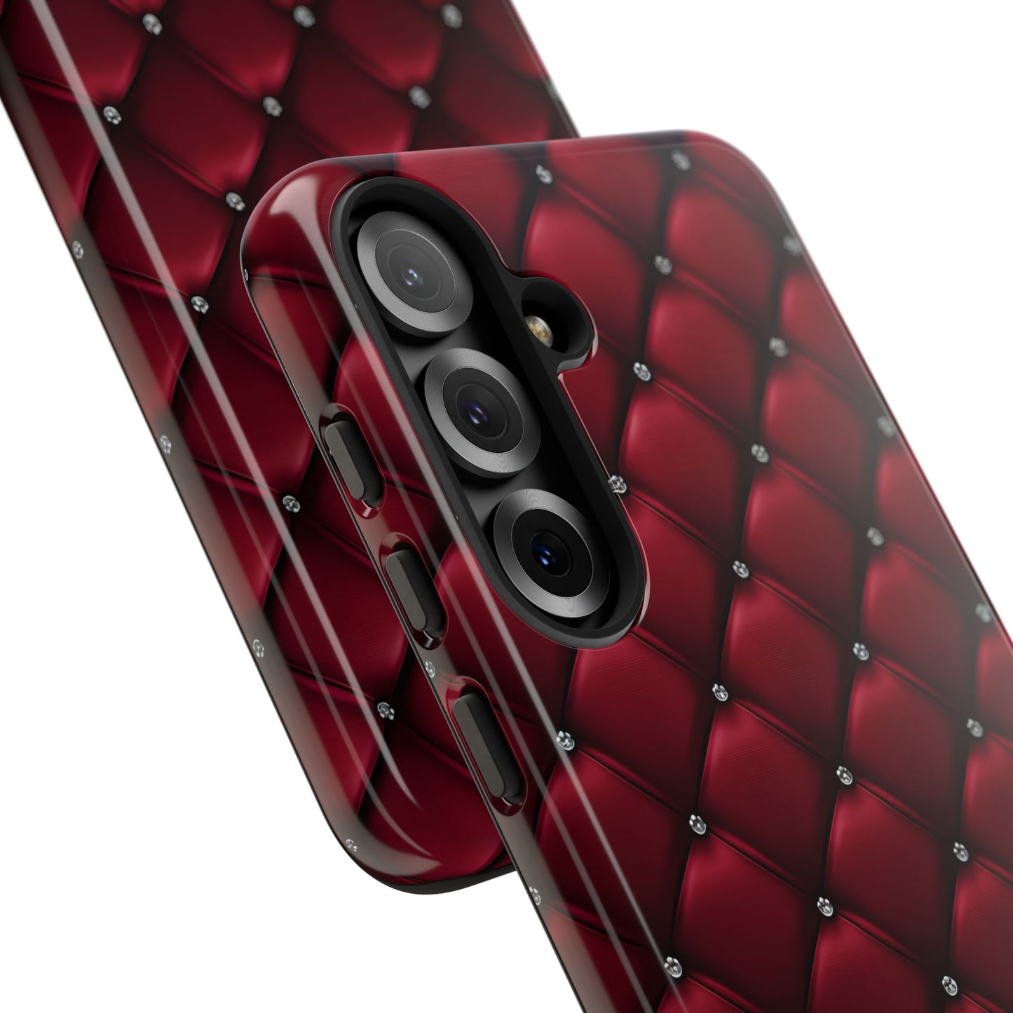 Luxurious Red Leather Phone Case – Stylish Protection for Your Device