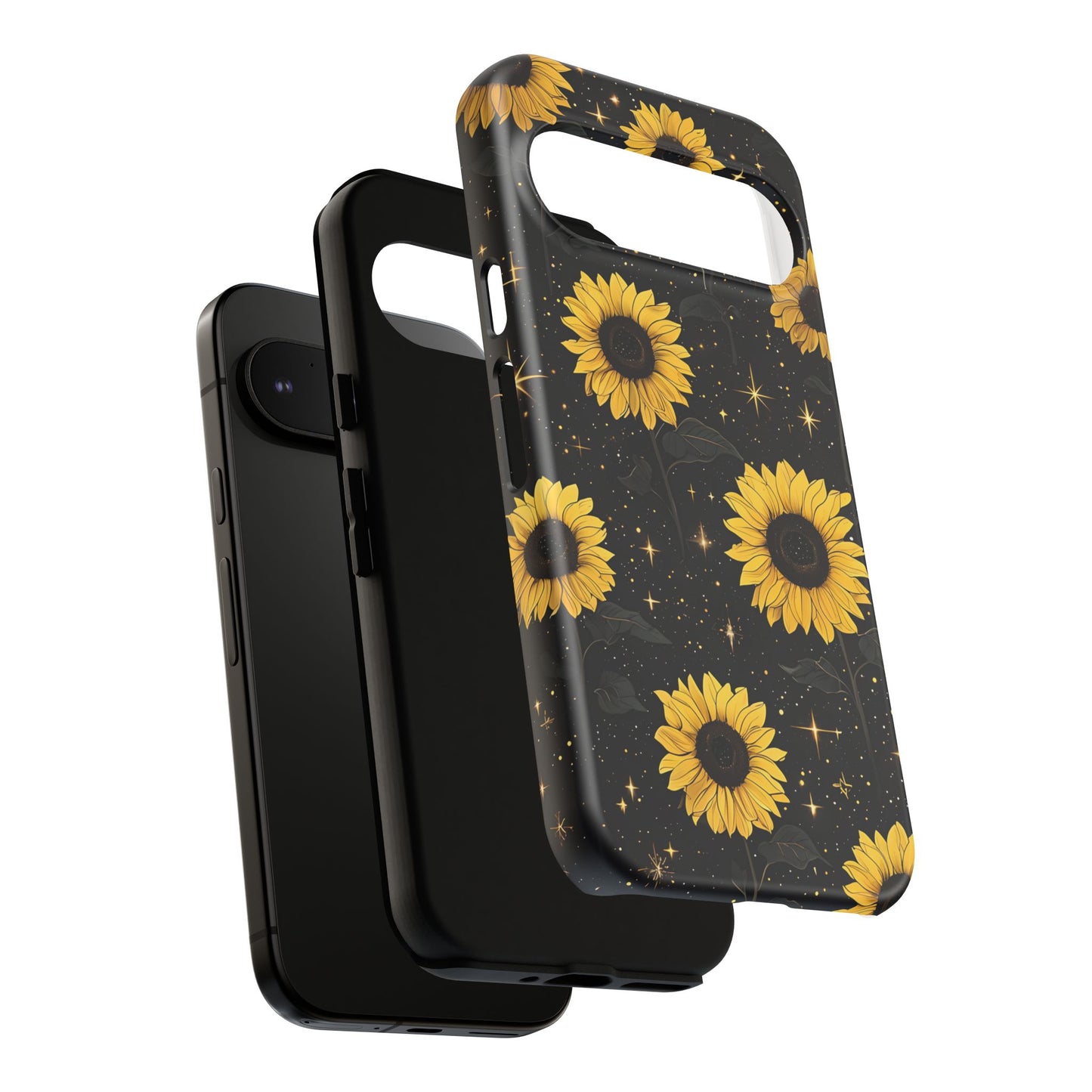 Sunflower Galaxy Tough Case - Durable Phone Cover with Floral Design