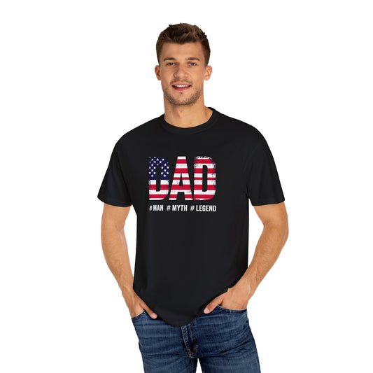 Legendary Dad Garment-Dyed Unisex T-Shirt - Perfect for Father's Day!
