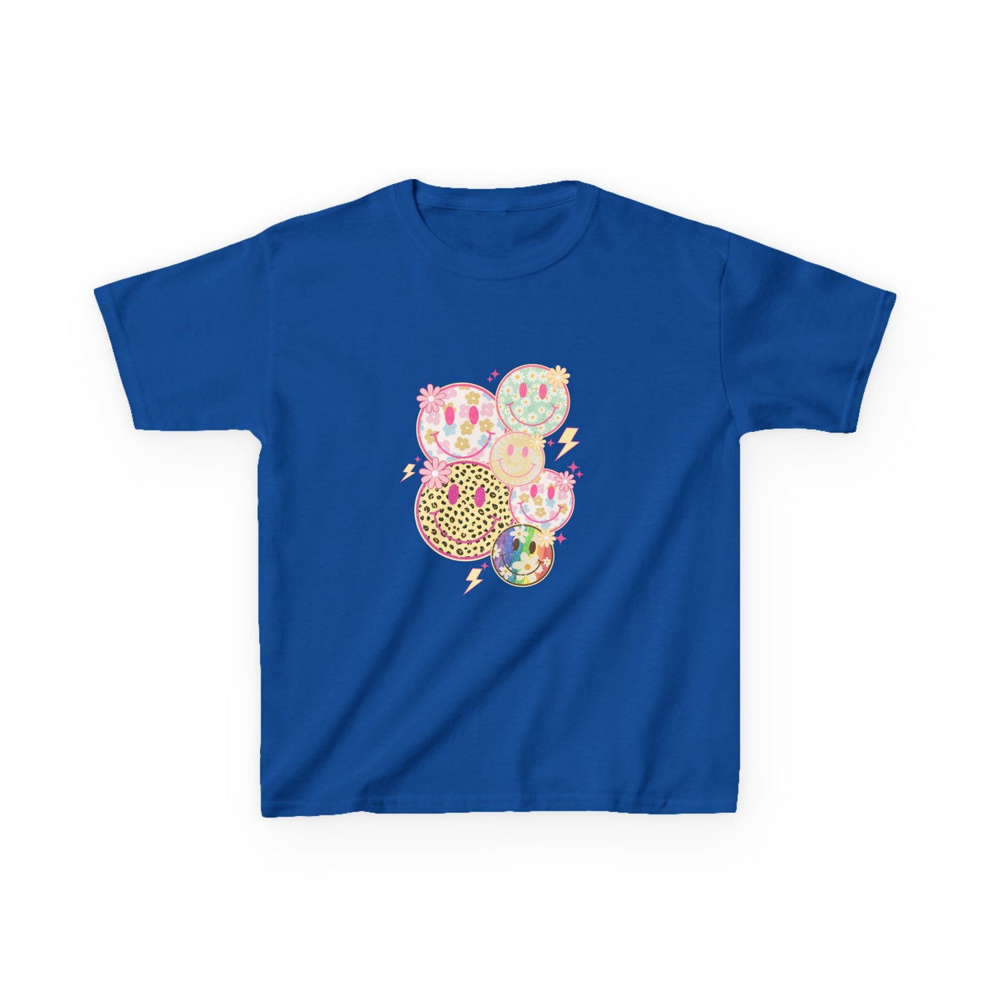 Kids Smiley Face Tee - Fun & Colorful Heavy Cotton™ Shirt