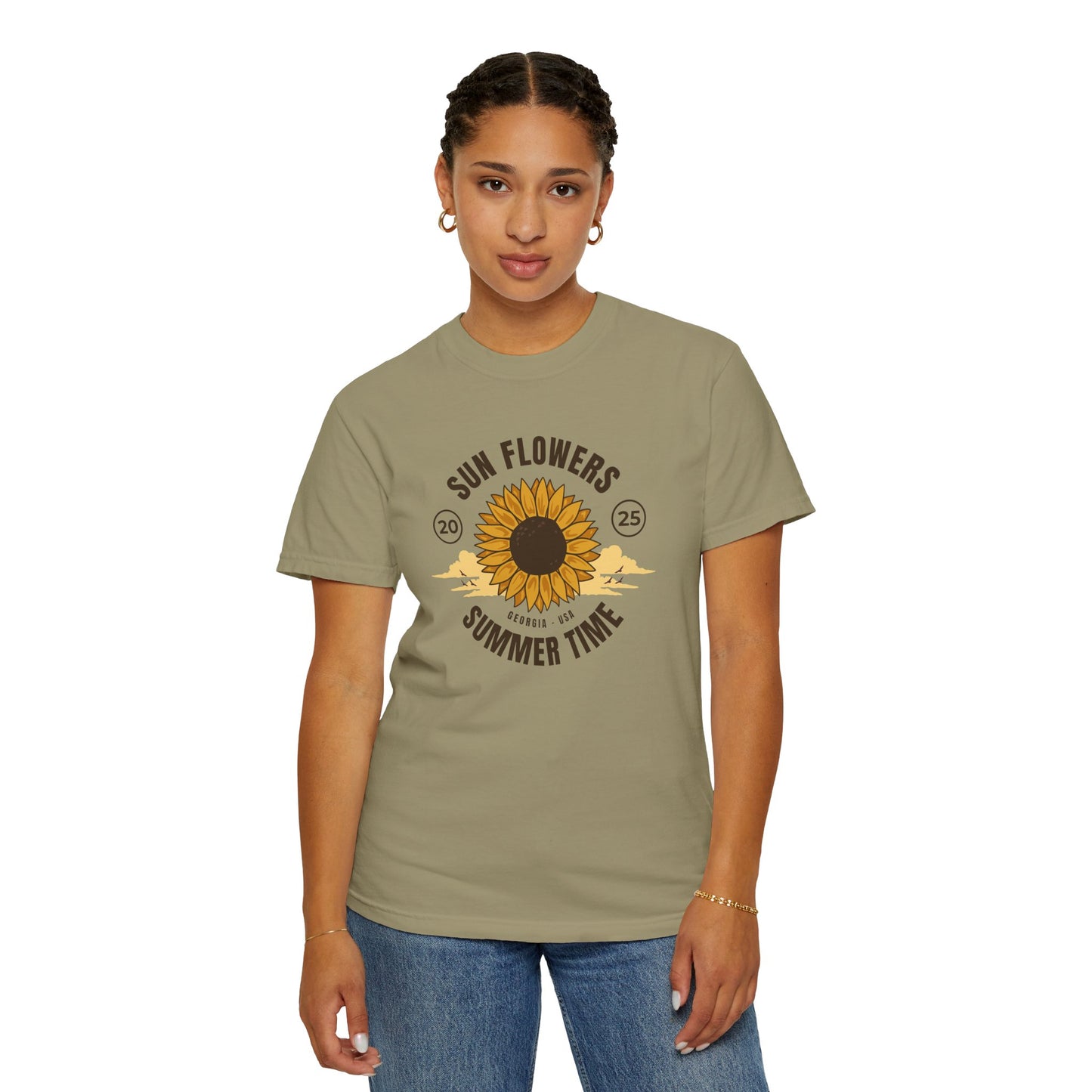 Sunflower Summer Time Unisex T-Shirt PERSONALIZED