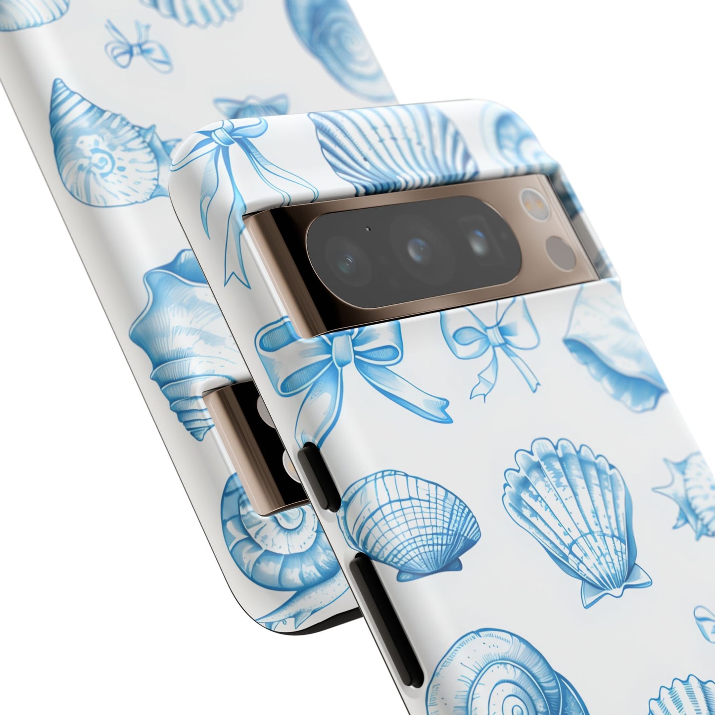 Coquette-Coastal Ocean-Themed Phone Case - Seashell and Starfish Design
