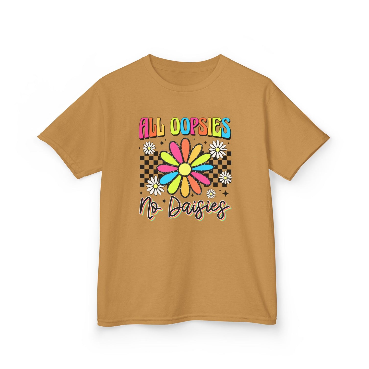 Colorful Kids Tee - 'All Oopsies No Daisies'