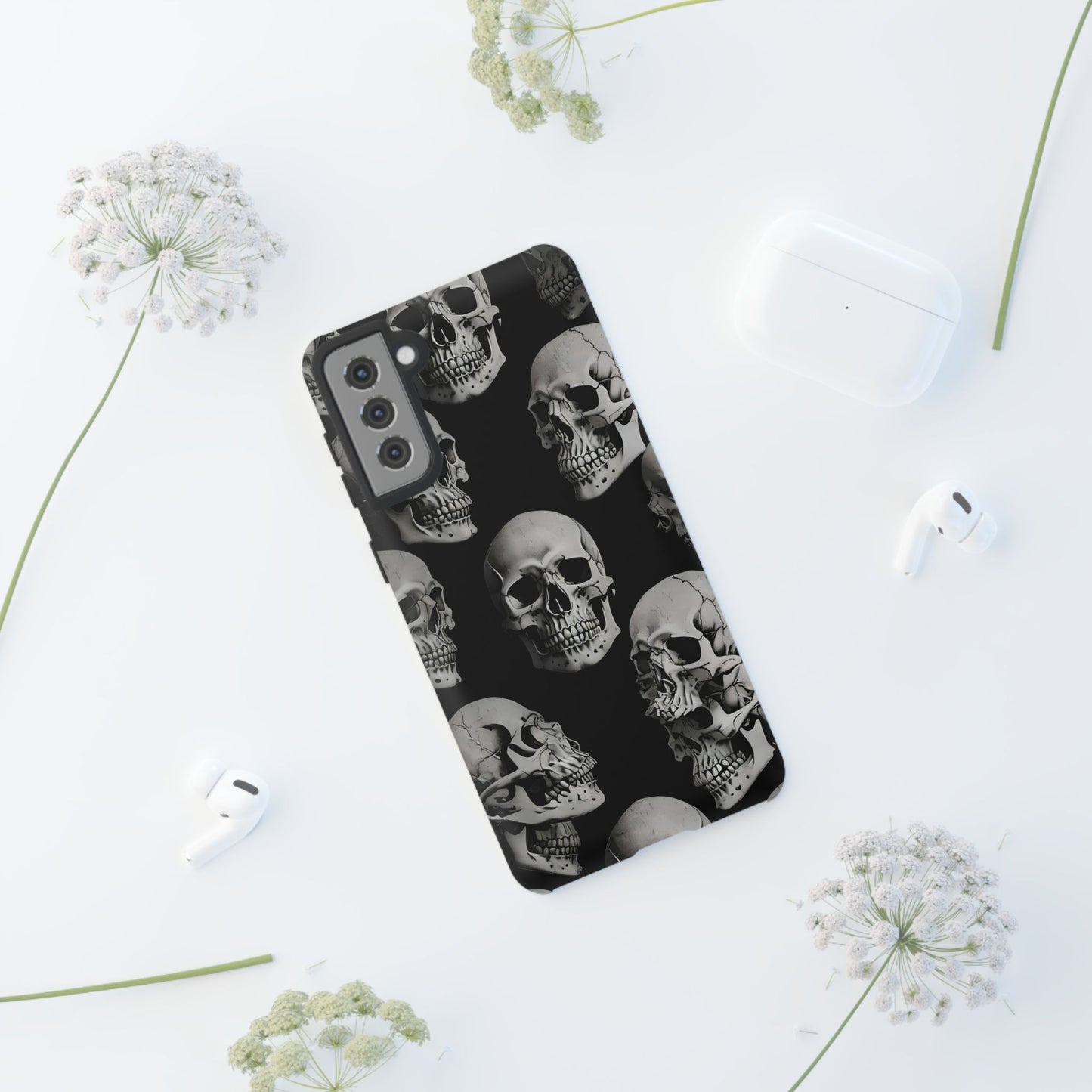 Skull Print Phone Case - Tough Cases for Bold Style