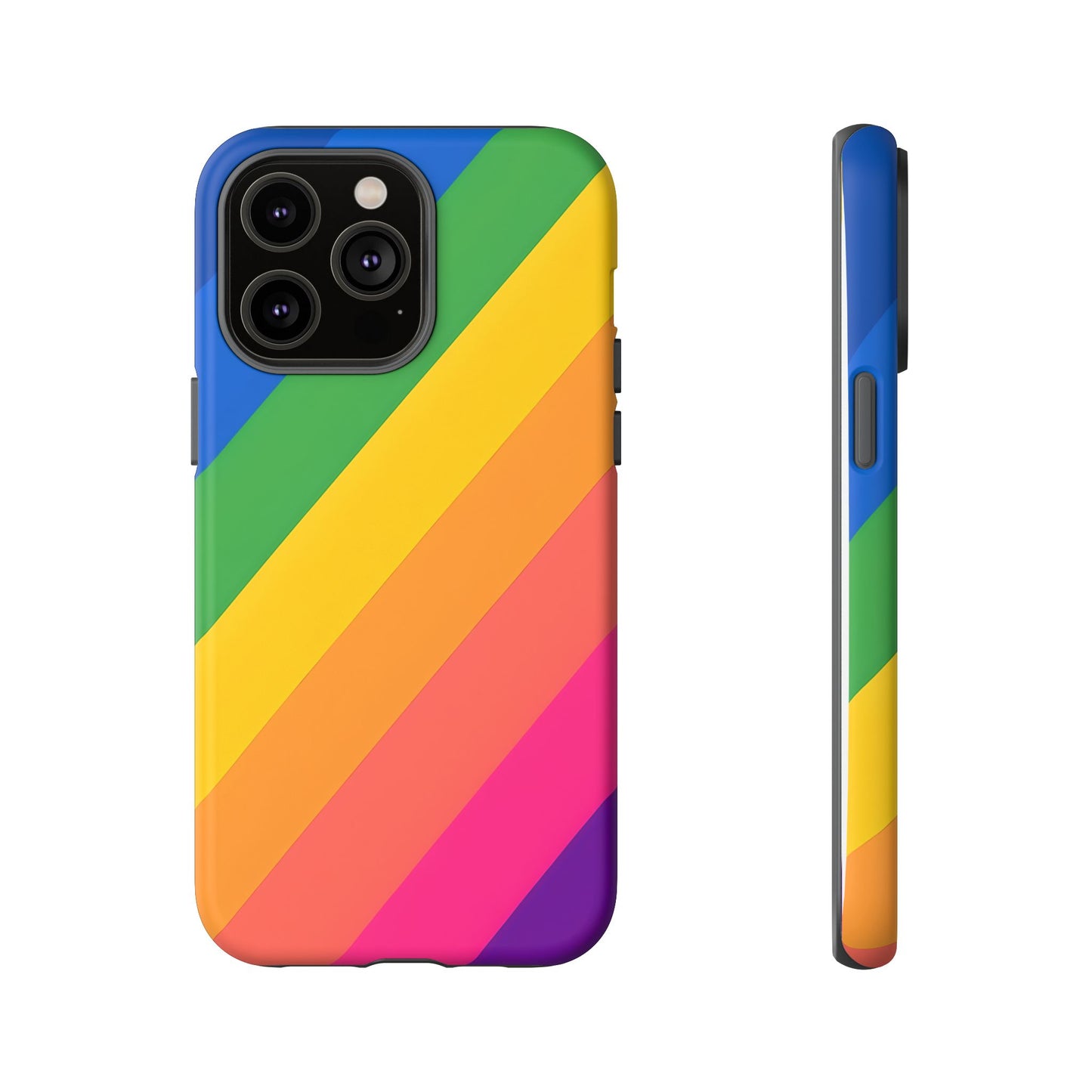 Vibrant Rainbow Phone Case - Tough & Stylish