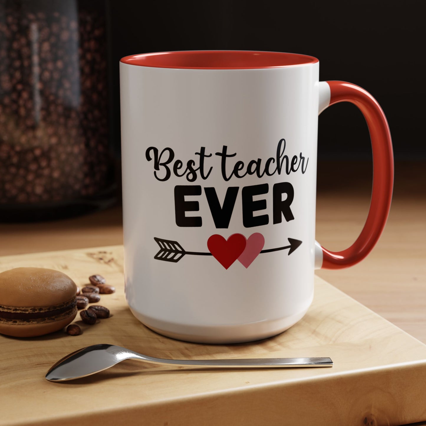 Best Teacher Ever Accent Coffee Mug - 15oz