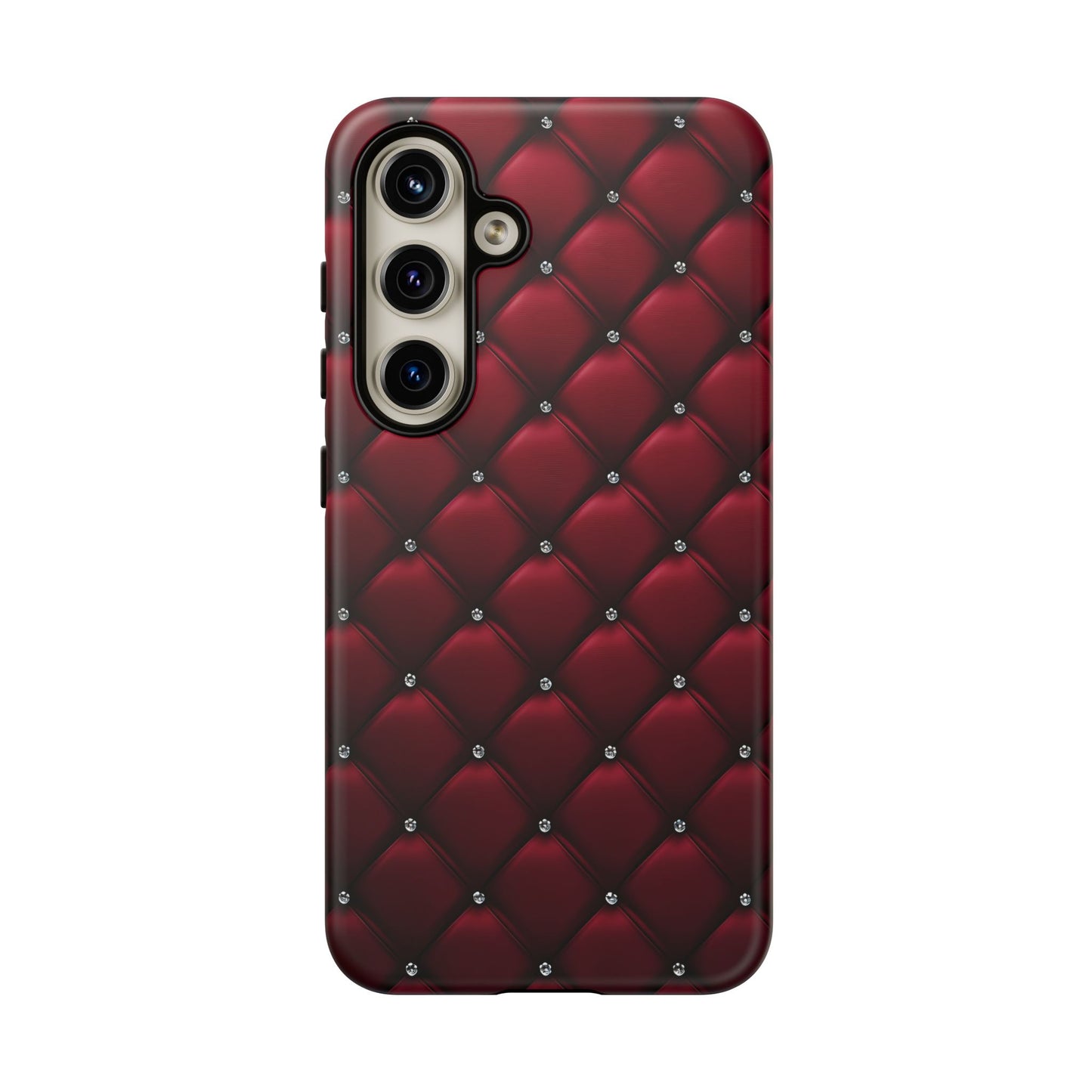 Luxurious Red Leather Phone Case – Stylish Protection for Your Device