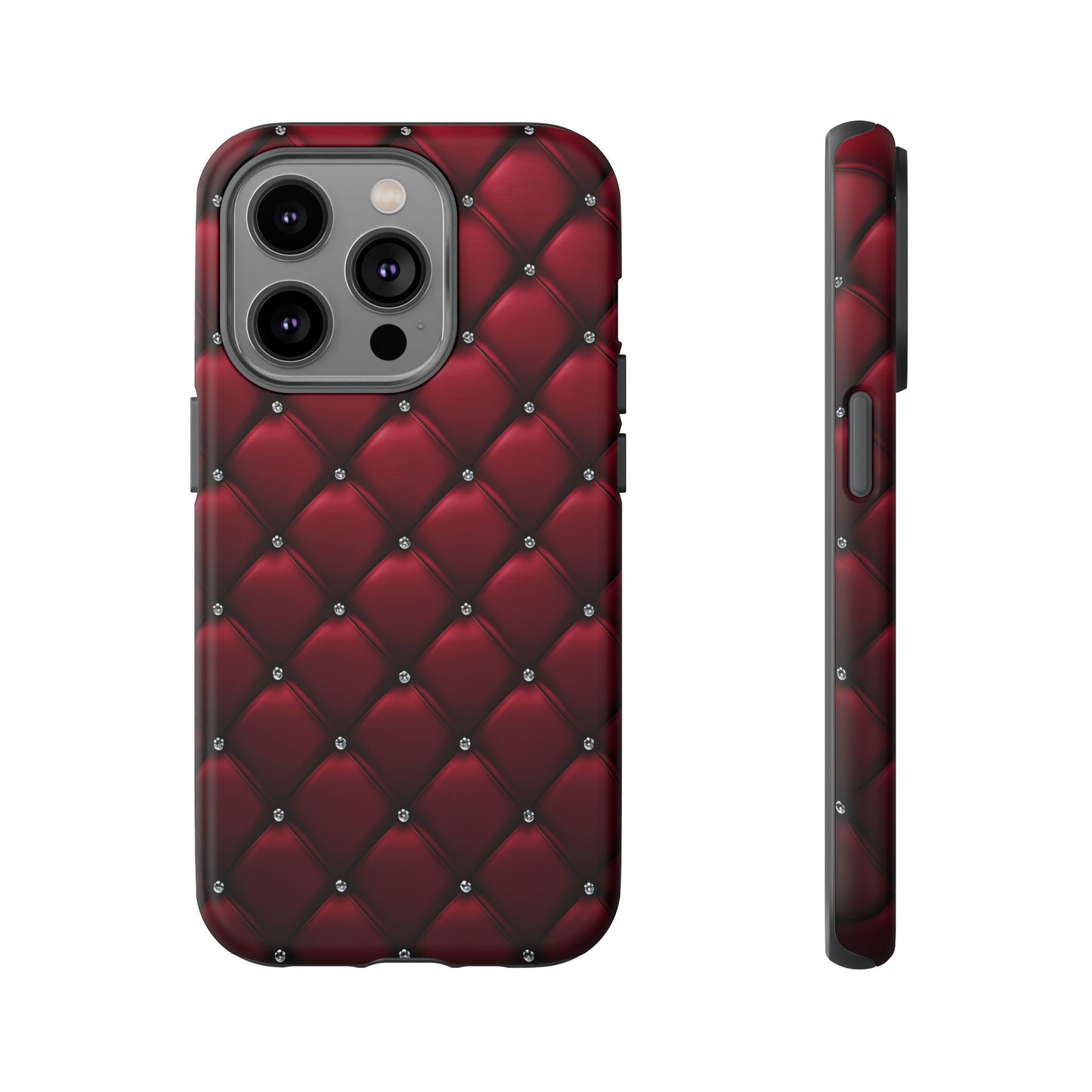 Luxurious Red Leather Phone Case – Stylish Protection for Your Device