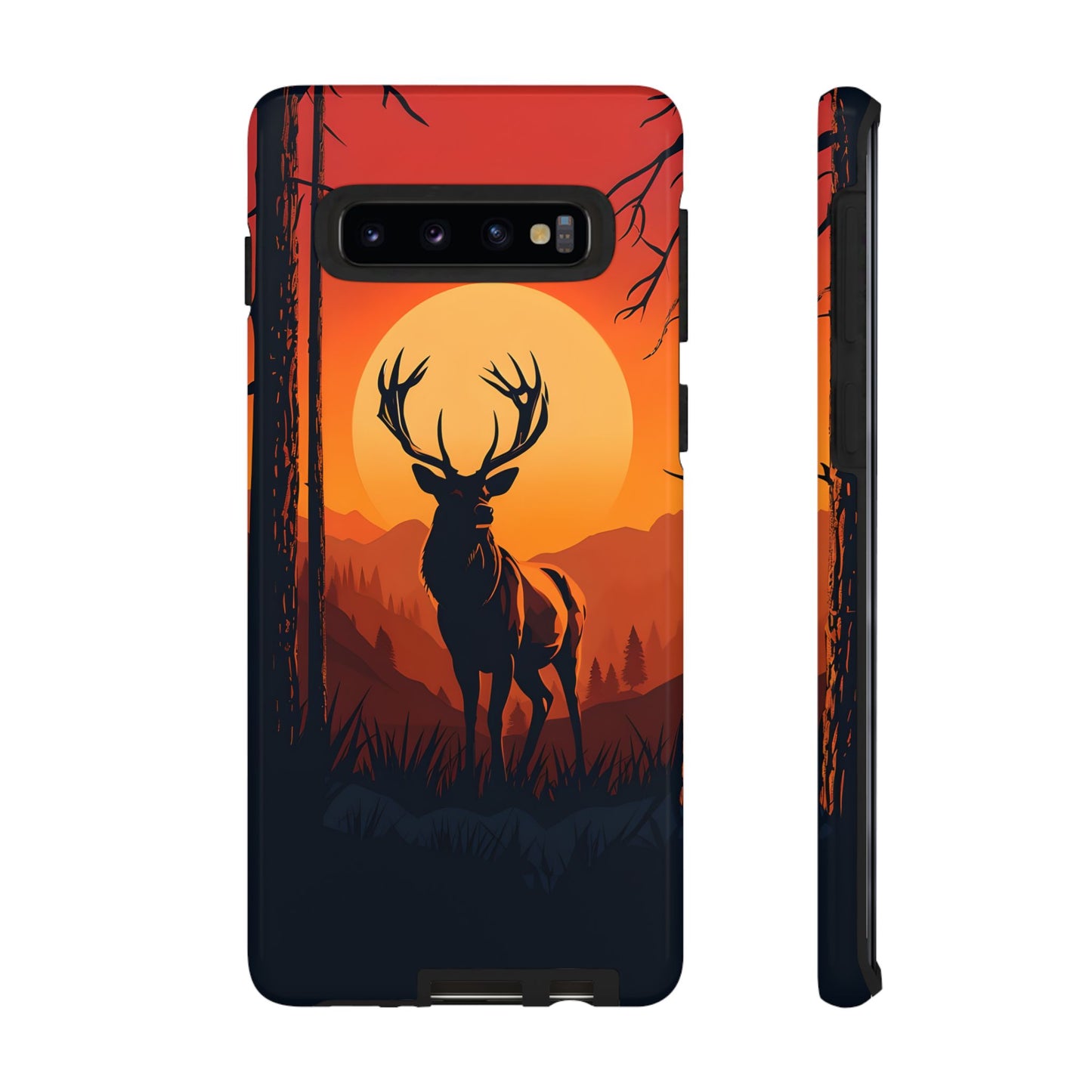 Wildlife Phone Case - Stag and Sunset Design for Nature Lovers