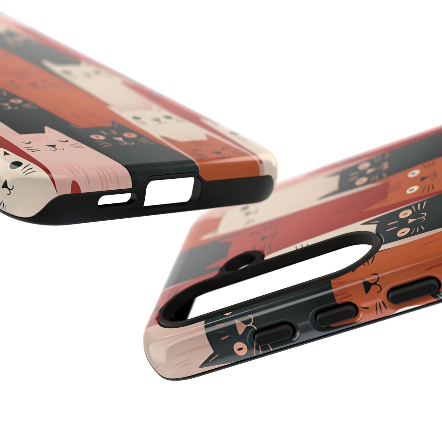 Playful Cat Phone Case - Tough & Stylish Purrfect for Cat Lovers