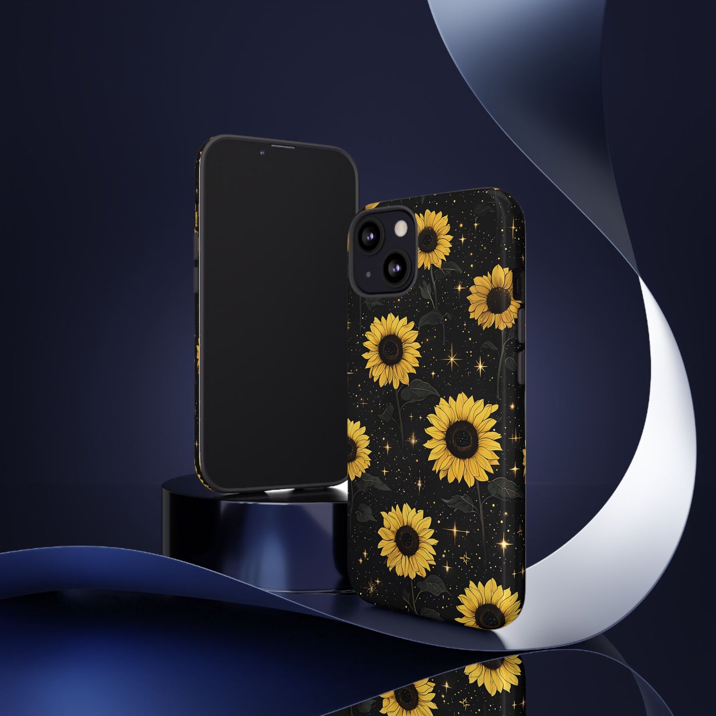 Sunflower Galaxy Tough Case - Durable Phone Cover with Floral Design
