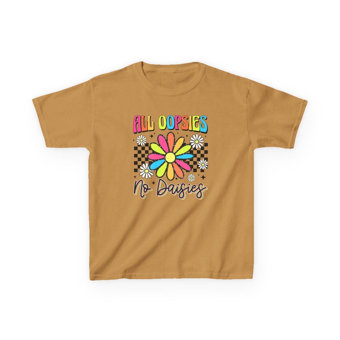 Colorful Kids Tee - 'All Oopsies No Daisies'