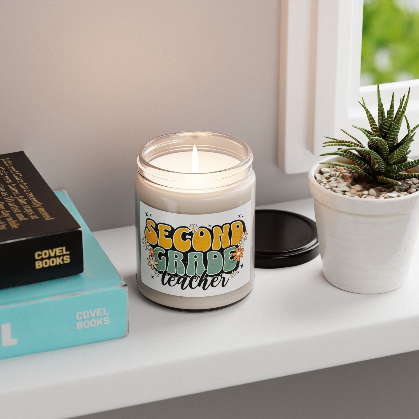 PERSONALIZED-Scented Soy Candle for Second Grade Teachers - Perfect Gift for Educators
