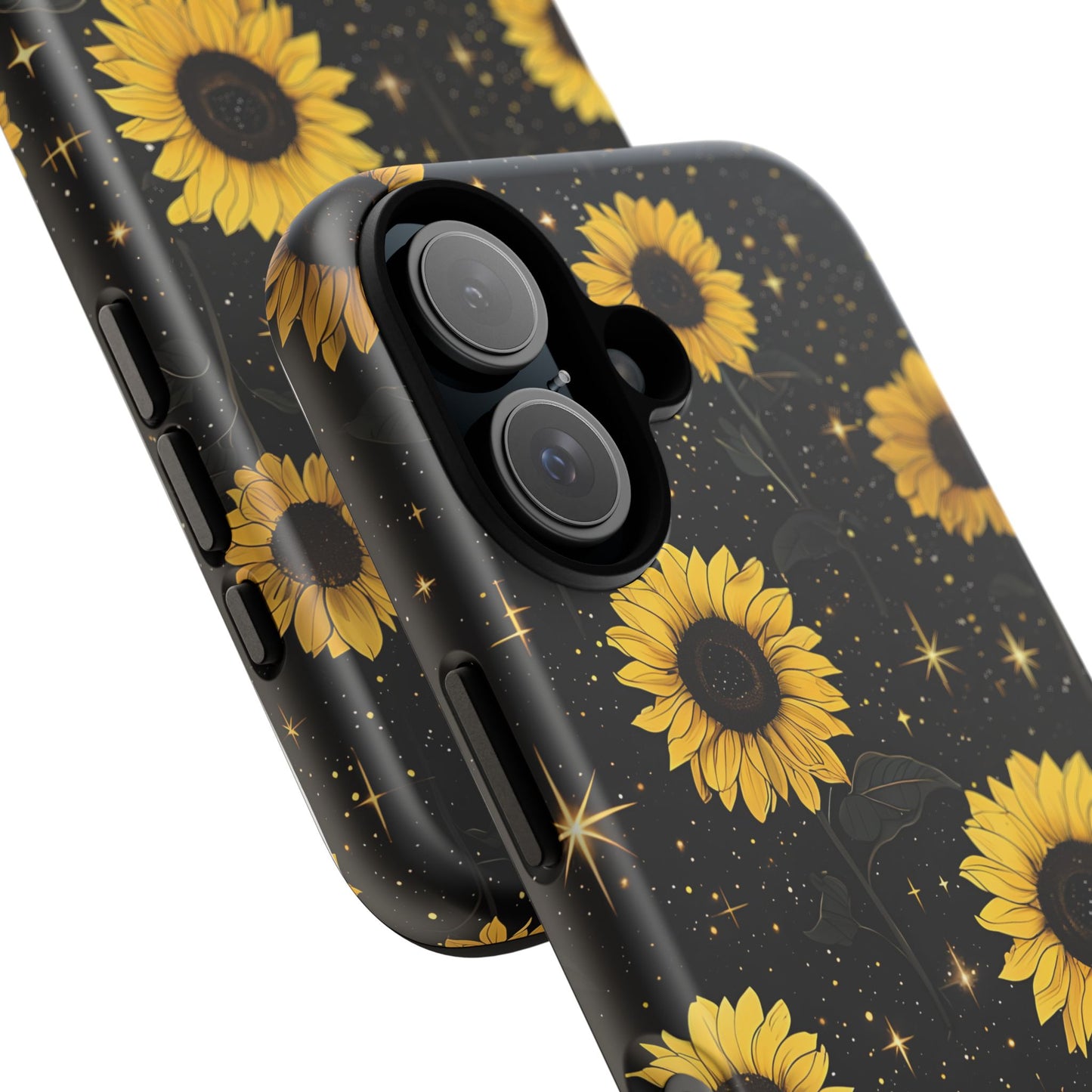 Sunflower Galaxy Tough Case - Durable Phone Cover with Floral Design