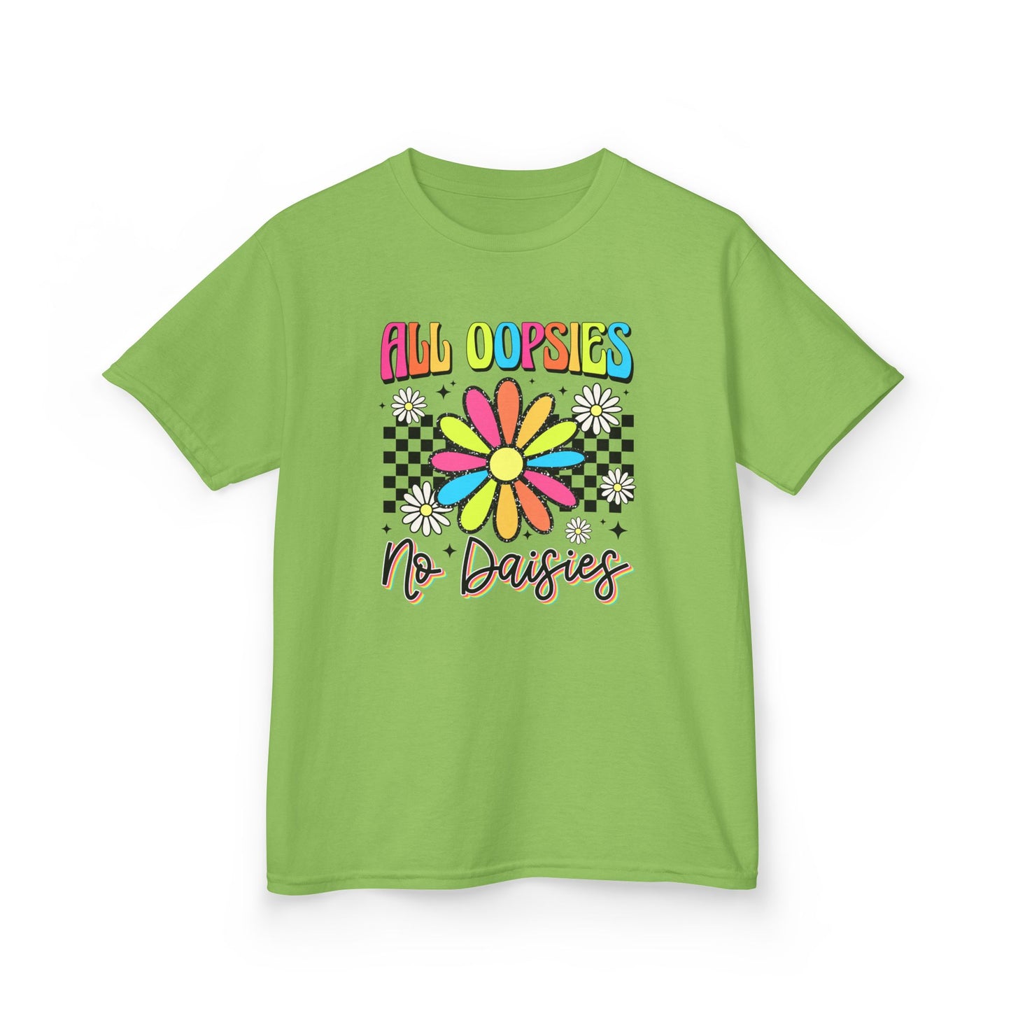Colorful Kids Tee - 'All Oopsies No Daisies'