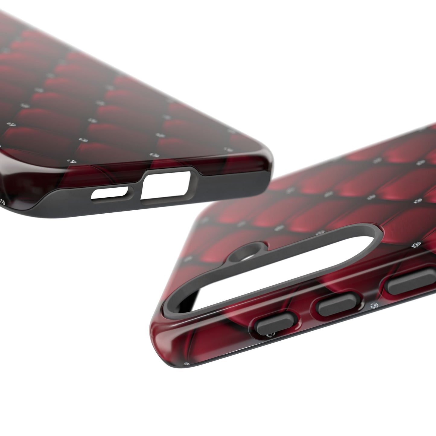 Luxurious Red Leather Phone Case – Stylish Protection for Your Device