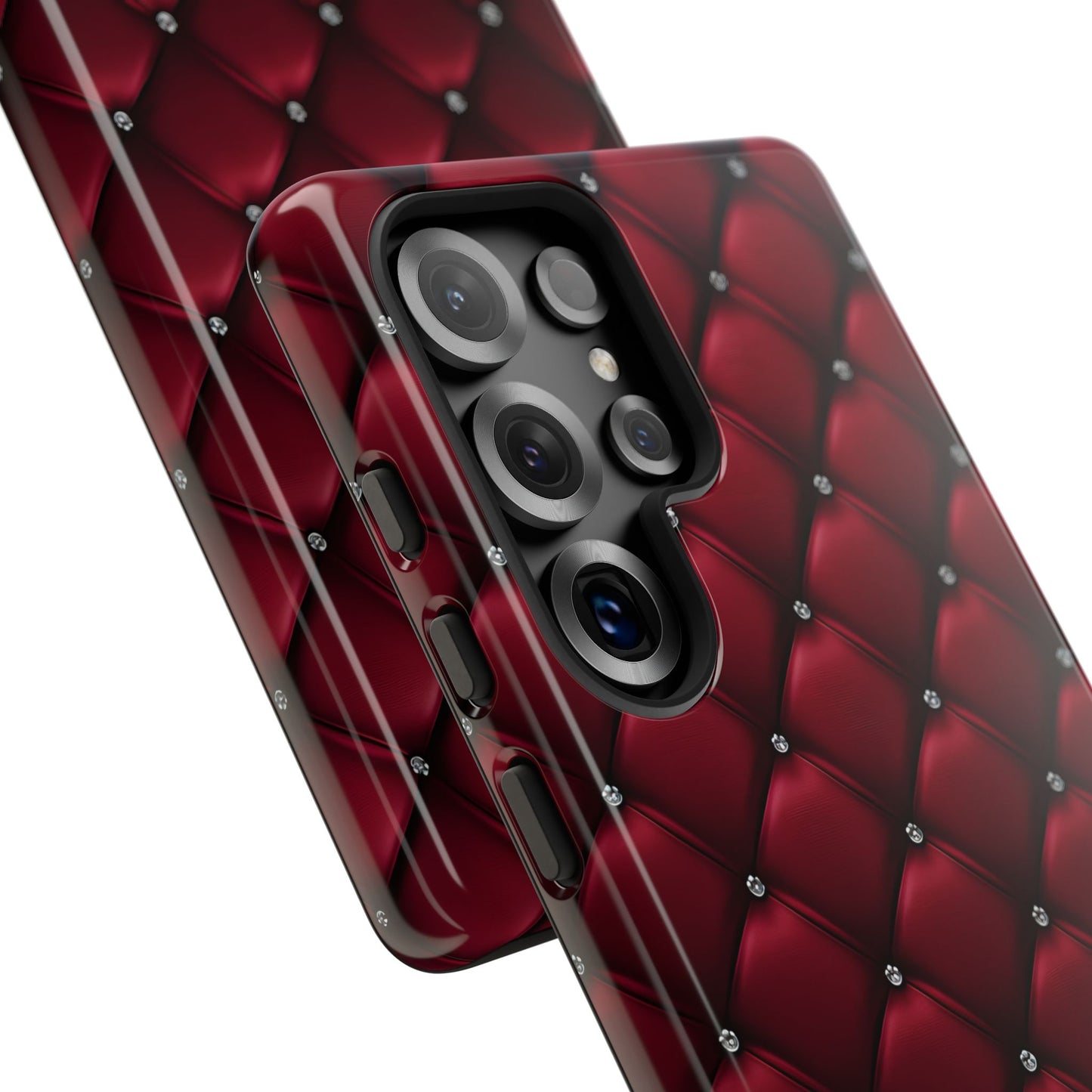 Luxurious Red Leather Phone Case – Stylish Protection for Your Device