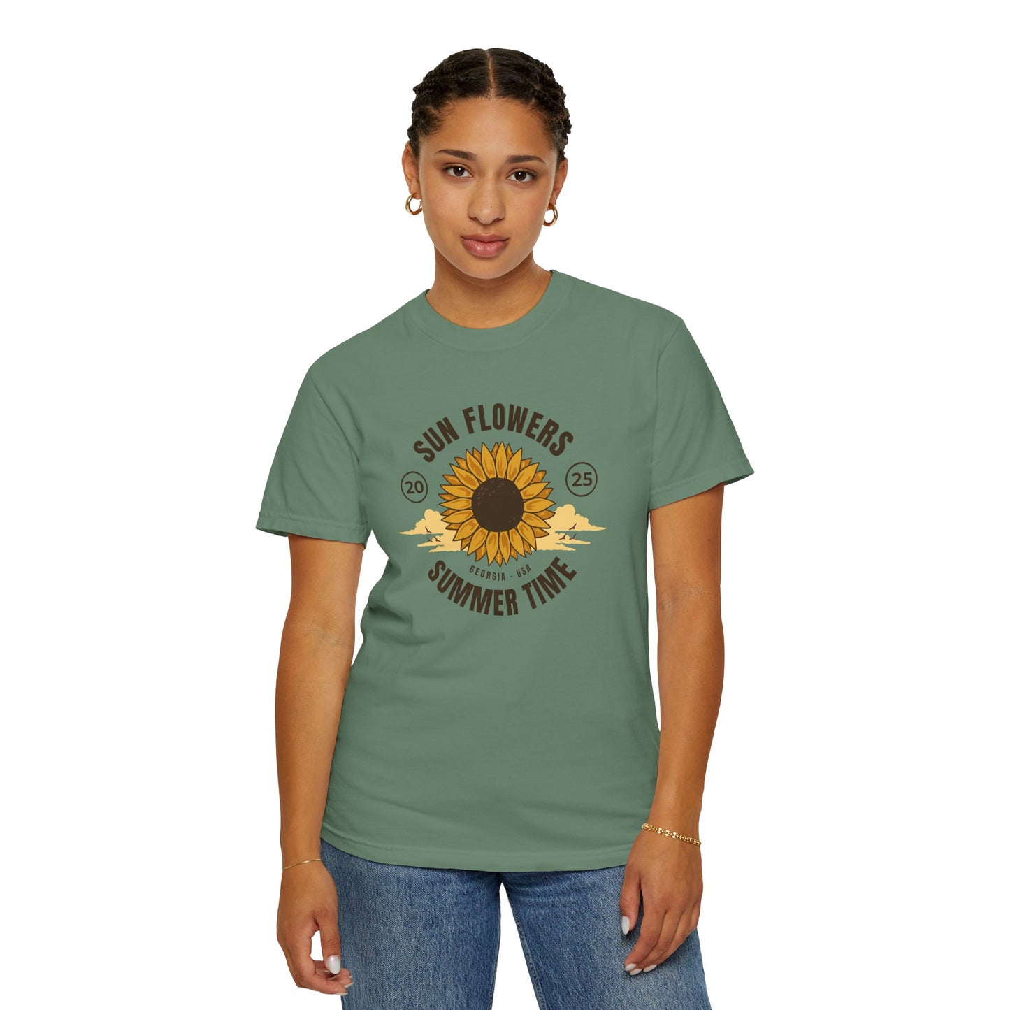 Sunflower Summer Time Unisex T-Shirt PERSONALIZED