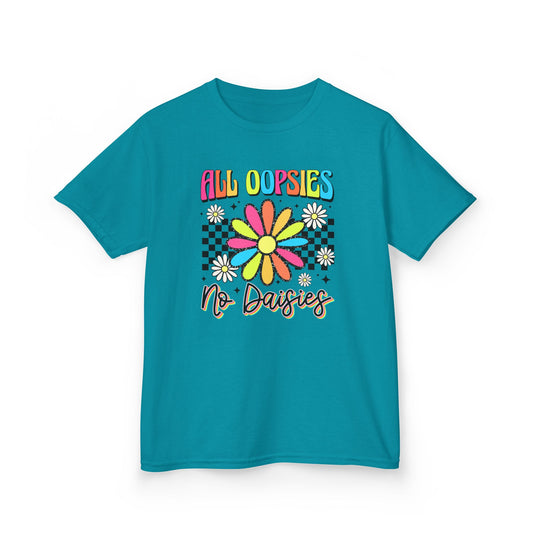 Colorful Kids Tee - 'All Oopsies No Daisies'