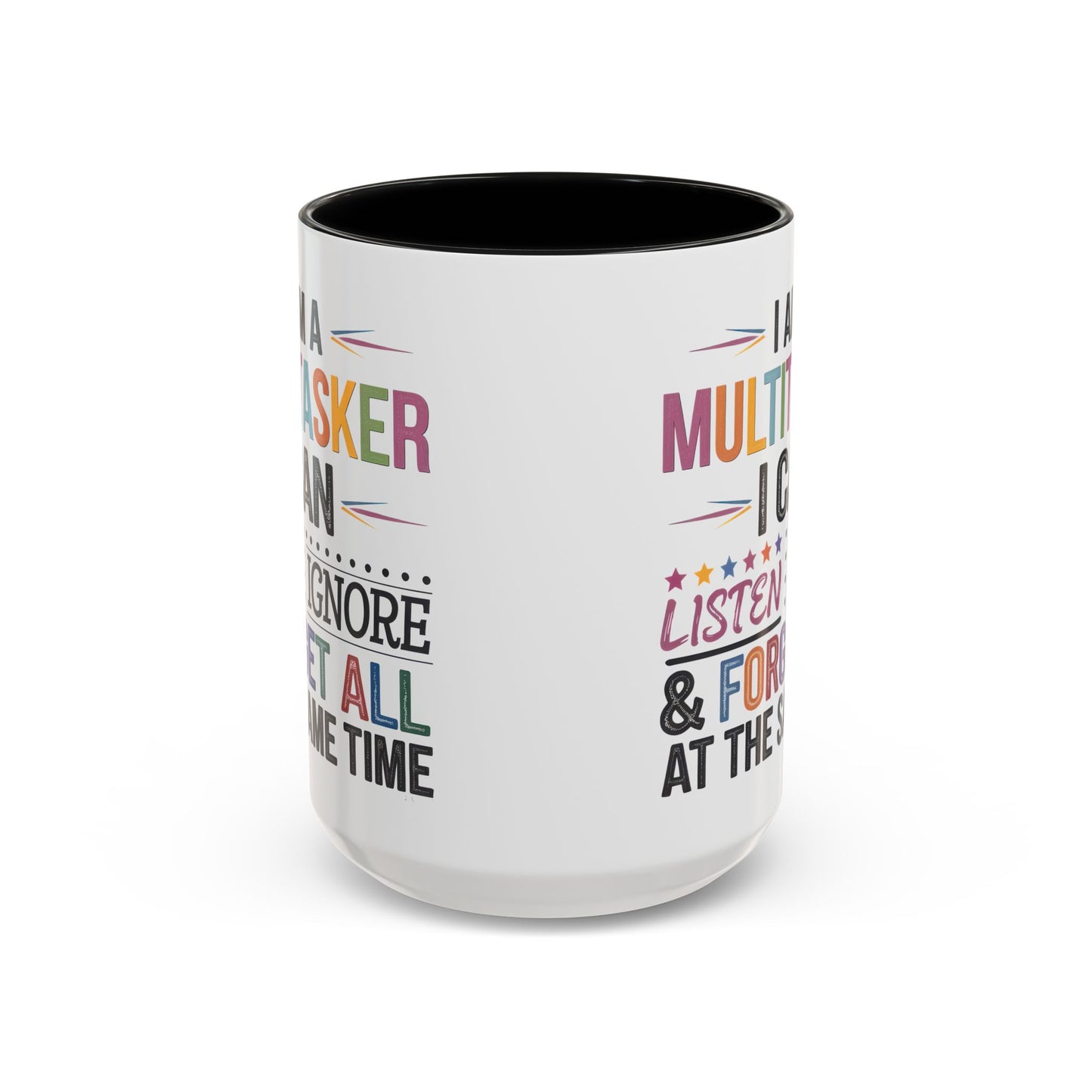 Multitasker Coffee 15oz Mug - Fun Accent Mug for Busy Beverages