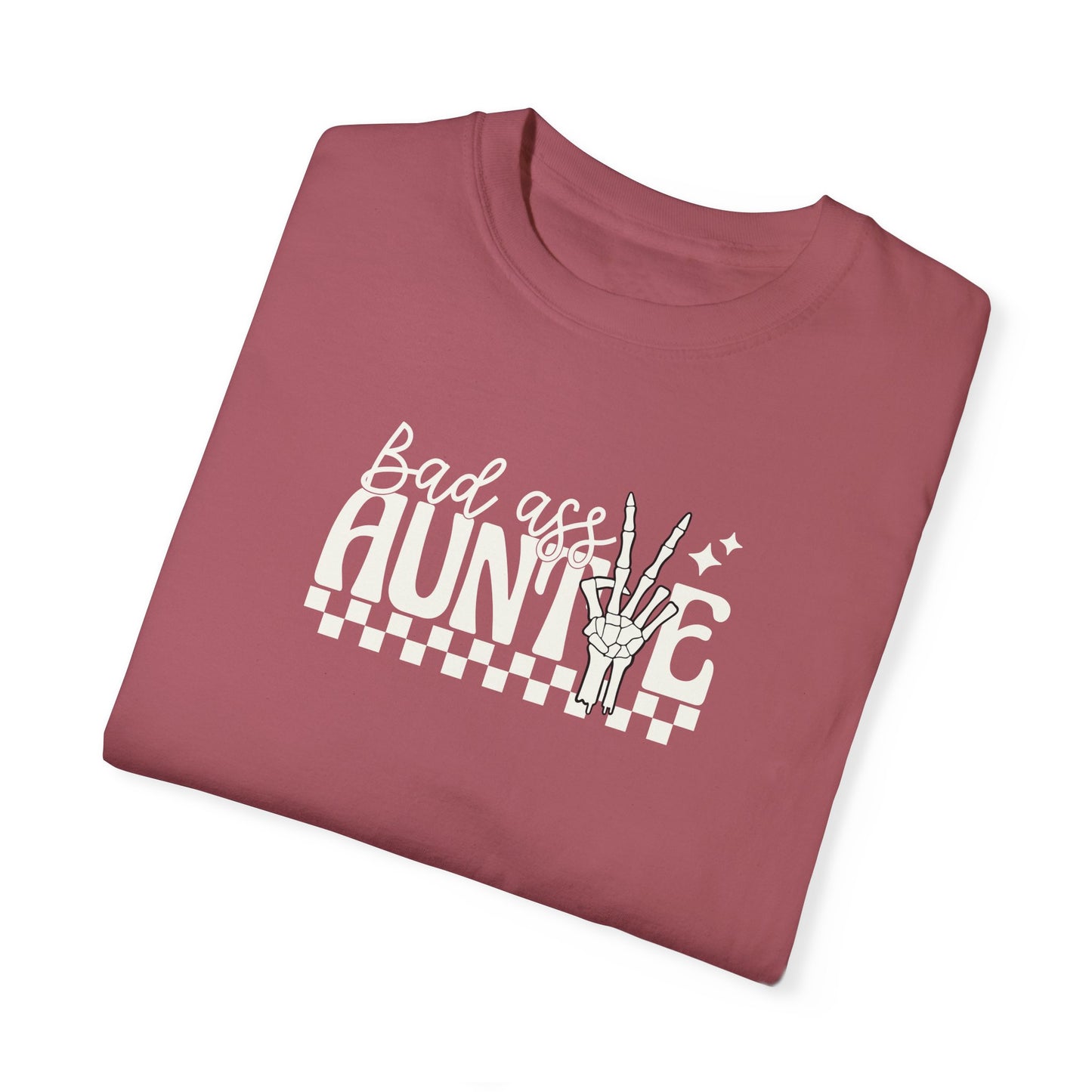 Bad Ass Aunt Unisex Garment-Dyed T-Shirt - Comfortable and Stylish Gift for Aunts