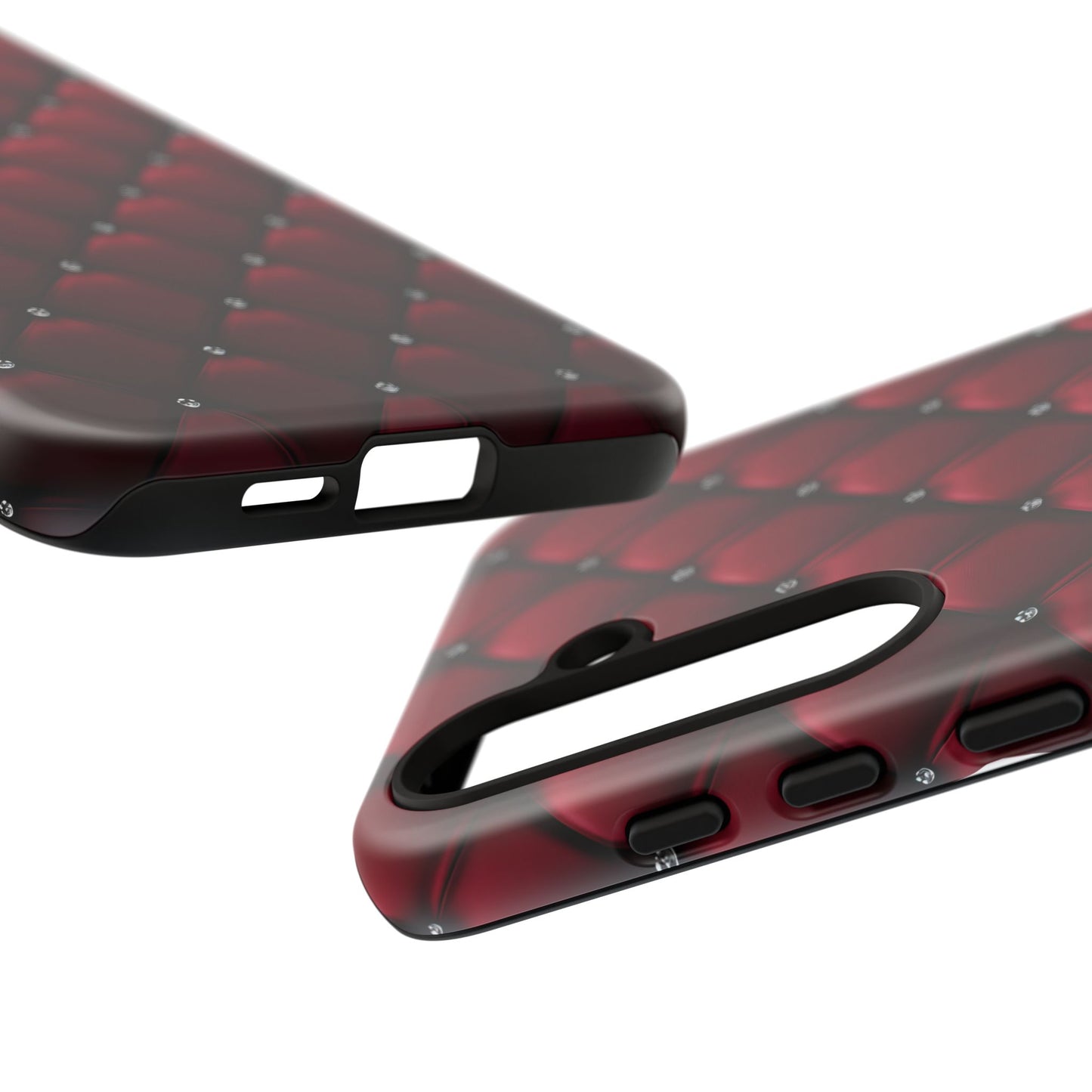 Luxurious Red Leather Phone Case – Stylish Protection for Your Device