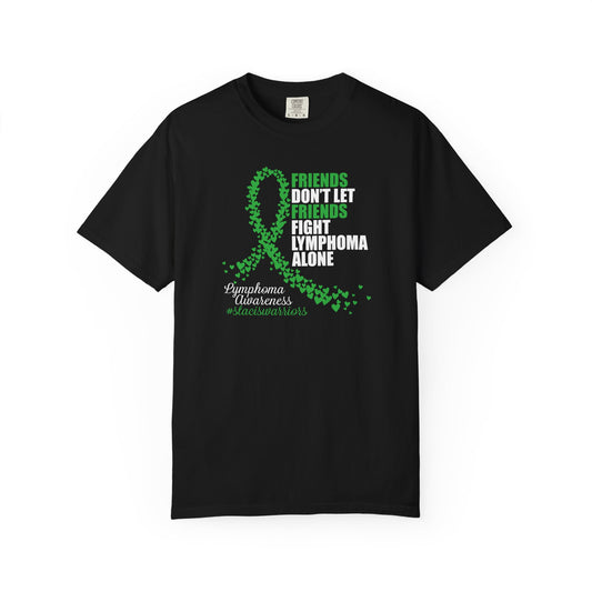 Supportive Lymphoma Awareness T-Shirt, Comfort Tee, Unisex Gift, Pink Ribbon Shirt, Friendship Tee, Cancer Awareness